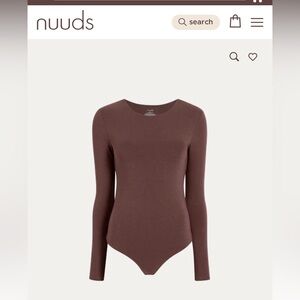 Nuuds long-sleeve crewneck bodysuit